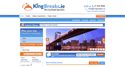 Desktop Screenshot of kingbreaks.ie